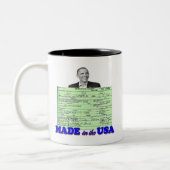 Obama 2012 machte in USA Zweifarbige Tasse (Links)