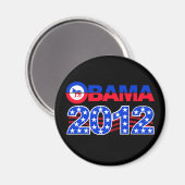 OBAMA 2012-Magnet Magnet (Vorderseite/Rückseite)