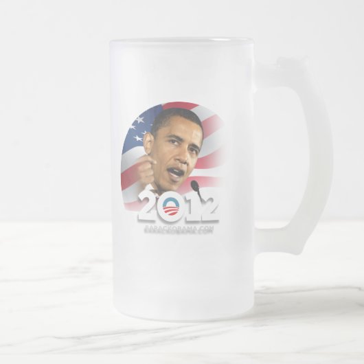 Obama 2012 mattglas bierglas (Rechts)
