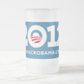 Obama 2012 mattglas bierglas (Mittel)