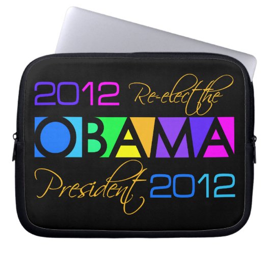 OBAMA 2012 Notebook-Hülle Laptopschutzhülle (Vorderseite)