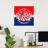 Obama 2012 POSTER Print (Heimbüro)