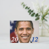 Obama 2012 Postkarte (Stehend Vorderseite)