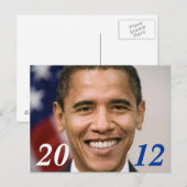 Obama 2012 Postkarte (Vorne/Hinten)
