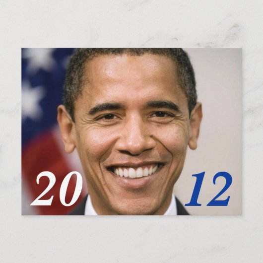 Obama 2012 Postkarte (Vorderseite)