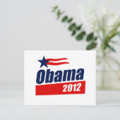 Obama 2012 postkarte (Stehend Vorderseite)