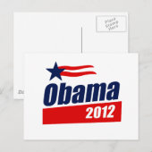 Obama 2012 postkarte (Vorne/Hinten)