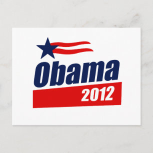 Obama 2012 postkarte