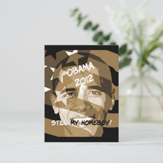 Obama 2012 postkarte (Stehend Vorderseite)