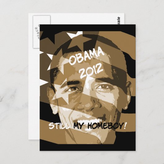 Obama 2012 postkarte (Vorne/Hinten)