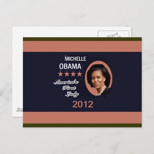 OBAMA 2012 POSTKARTE (Vorne/Hinten)