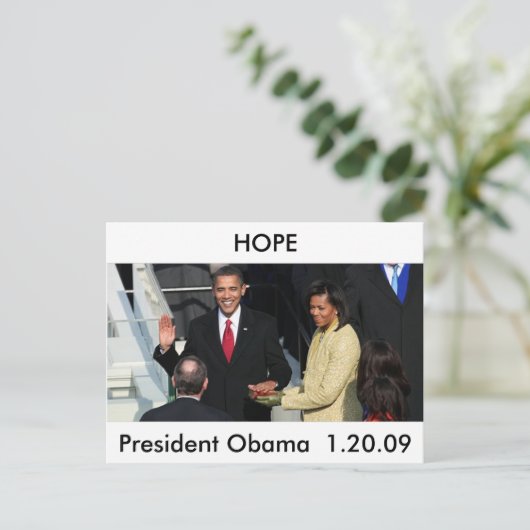 Obama 2012 postkarte (Stehend Vorderseite)