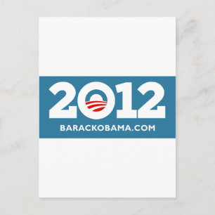 Obama 2012 postkarte