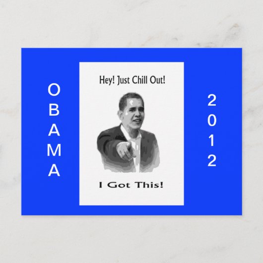Obama 2012 postkarte (Vorderseite)