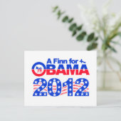 OBAMA 2012 Postkarte (Stehend Vorderseite)