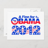 OBAMA 2012 Postkarte (Vorne/Hinten)