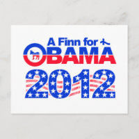 OBAMA 2012 Postkarte