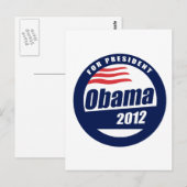 Obama 2012 postkarte (Vorne/Hinten)