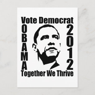 OBAMA 2012 Postkarte