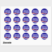Obama 2012 runder aufkleber (Blatt)