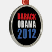 Obama 2012 silbernes ornament (Rechts)