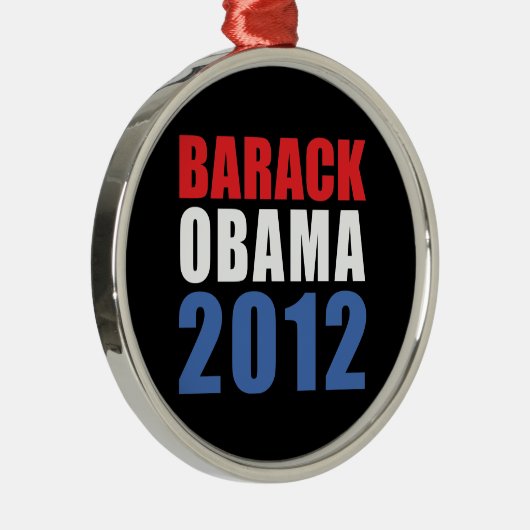 Obama 2012 silbernes ornament (Rechts)