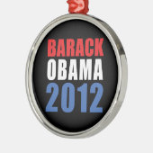 Obama 2012 silbernes ornament (Links)
