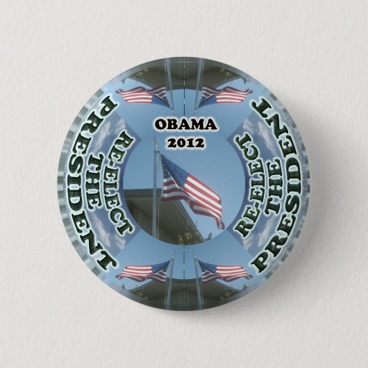 Obama 2012 wählen den Präsidenten Button wieder (Vorderseite)