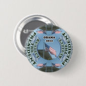 Obama 2012 wählen den Präsidenten Button wieder (Vorne & Hinten)
