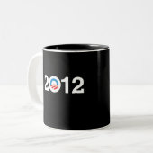 OBAMA 2012 ZWEIFARBIGE TASSE (Vorderseite Links)