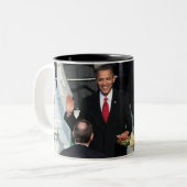 Obama 2012 zweifarbige tasse (Vorderseite Links)