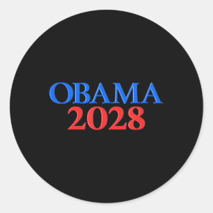 Obama 2028 _9 runder aufkleber