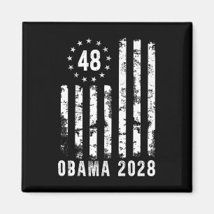 Obama 2028 American Flag Patriotic Premium Magnet