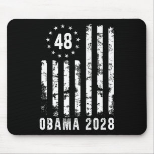 Obama 2028 American Flag Patriotic Premium Mousepad