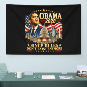 Obama 2028 Da Regeln nicht mehr existieren Banner