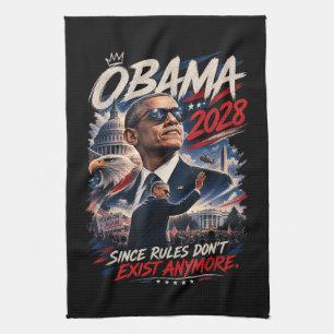 Obama 2028 Da Regeln nicht mehr existieren Geschirrtuch