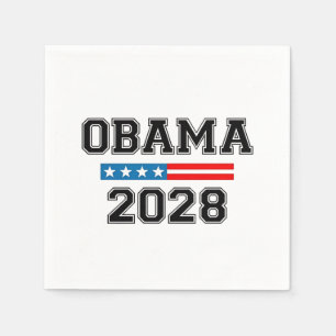 Obama 2028 Demokratie Wahl USA Serviette