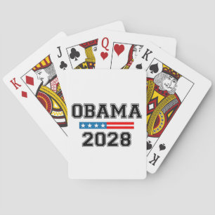 Obama 2028 Demokratie Wahl USA Spielkarten