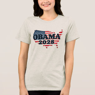 Obama 2028 - Eine neue Morgendämmerung für Amerika Tri-Blend Shirt
