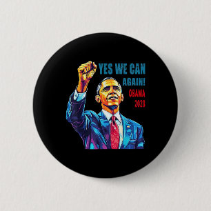 Obama 2028 Ja Wir können Obama wieder 48. Präsiden Button