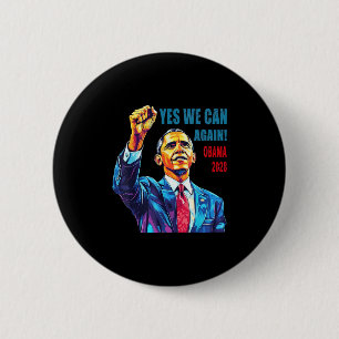 Obama 2028 Ja Wir können Obama wieder 48. Präsiden Button