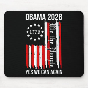 Obama 2028 Ja wir können wieder Flaggen Obama 48. Mousepad
