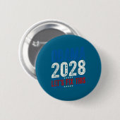 Obama 2028 Let's Fix This Obama 48th President Button (Vorne & Hinten)