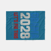 Obama 2028 Let's Fix This Obama 48th President Fleecedecke (Vorderseite (Horizontal))