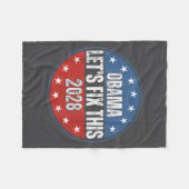 Obama 2028 Let's Fix This Obama 48th President Fleecedecke (Vorderseite (Horizontal))