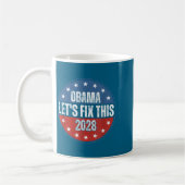 Obama 2028 Let's Fix This Obama 48th President Kaffeetasse (Links)