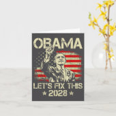 Obama 2028 Let's Fix This Obama 48th President Karte (Gelbe Blume)