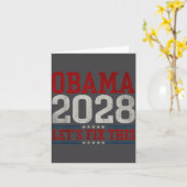 Obama 2028 Let's Fix This Obama 48th President Karte (Gelbe Blume)