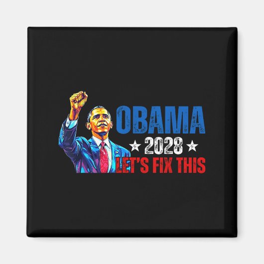Obama 2028 Let's Fix This Obama 48th President Magnet (Vorne)