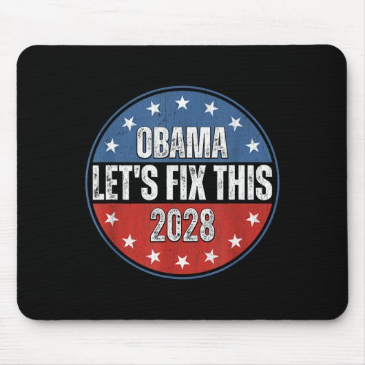 Obama 2028 Let's Fix This Obama 48th President Mousepad (Vorne)